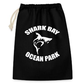 SHARK BAY OCEAN PARK - Geschenkbeutel aus Baumwolle (30 x 45 cm) - Schwarz - Vorne