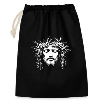 Jésus-Christ Dieu chrétien - Sac cadeau 30 x 45 cm - noir - Devant