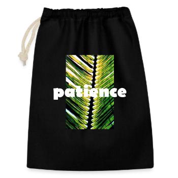 patience - Gift Bag 30 x 45 cm - black - Front