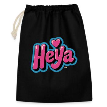 Heya Heart Bubble - Gift Bag 30 x 45 cm - black - Front