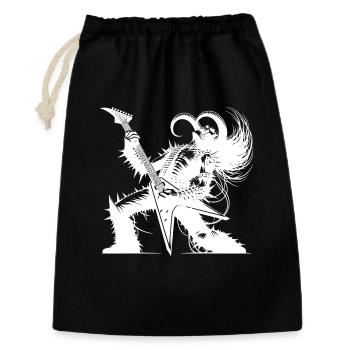 Rockgott aus der Unterwelt Metal kills silence - Geschenkbeutel aus Baumwolle (30 x 45 cm) - Schwarz - Vorne
