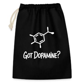 Dopamine Molecule Tee - Sac cadeau 30 x 45 cm - noir - Devant