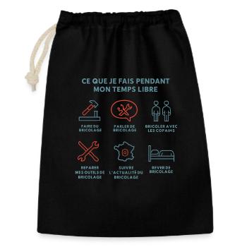 DIY and Free Time - Gift Bag 30 x 45 cm - black - Front