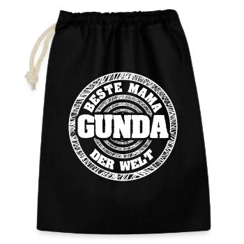 Gunda as a mother - Gift Bag 30 x 45 cm - black - Front