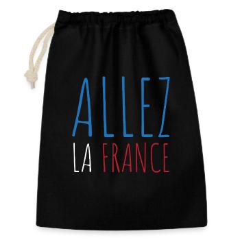Allez la France Football - Sac cadeau 30 x 45 cm - noir - Devant