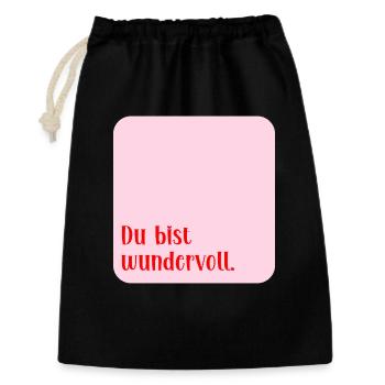 Love Wonderful - Gift Bag 30 x 45 cm - black - Front