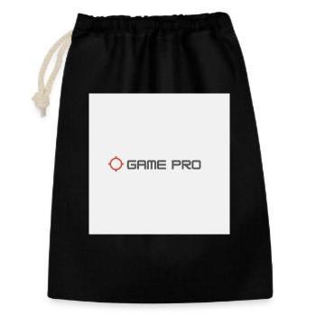 Game Pro Crosshair Logo - Geschenkbeutel aus Baumwolle (30 x 45 cm) - Schwarz - Vorne