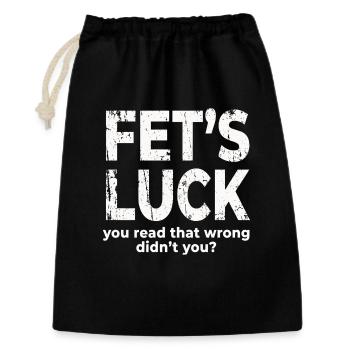 Chance que tu aies lu cette blague drôle et cochonne - Sac cadeau 30 x 45 cm - noir - Devant