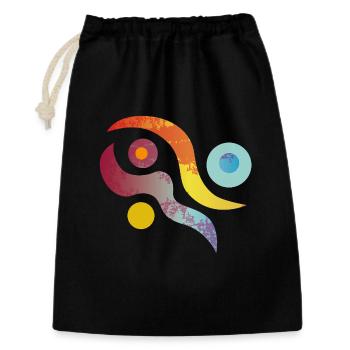 Yoga design_45 - Gift Bag 30 x 45 cm - black - Front