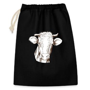 Cow - Gift Bag 30 x 45 cm - black - Front
