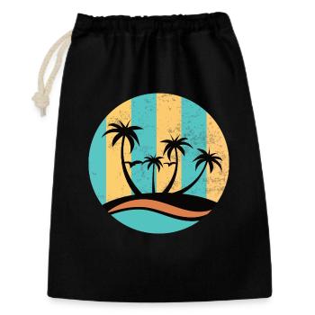 Beach Circle - Geschenkbeutel aus Baumwolle (30 x 45 cm) - Schwarz - Vorne