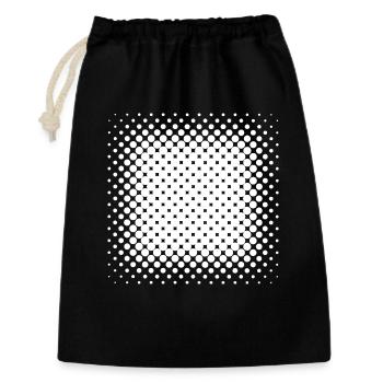 Radial Halftone Square - Gift Bag 30 x 45 cm - black - Front