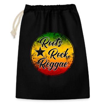 Roots Rock Reggae - Music Style Illustration - Gift Bag 30 x 45 cm - black - Front