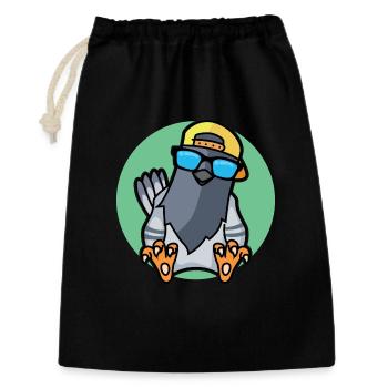 Colombe fraîche - Sac cadeau 30 x 45 cm - noir - Devant