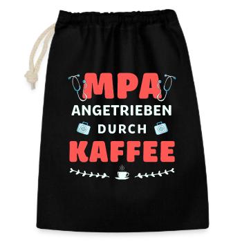 MPA powered by coffee - Gift Bag 30 x 45 cm - black - Front