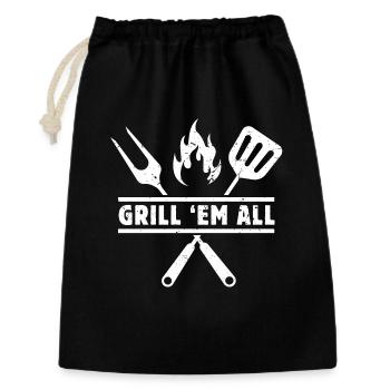 Grill'am all - Gift Bag 30 x 45 cm - black - Front