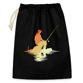 Angler Vintage Look - Gift Bag 30 x 45 cm - black - Front