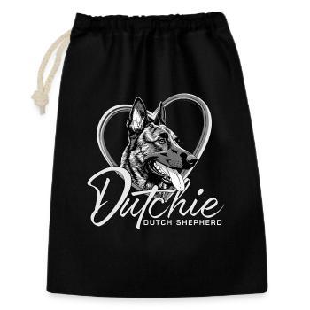 Chien de berger néerlandais - Sac cadeau 30 x 45 cm - noir - Devant