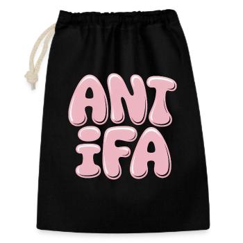 Antifa - Antifascist Merch - Gift Bag 30 x 45 cm - black - Front