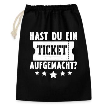 Science Coder DID YOU OPEN A TICKET FUNNY - Gift Bag 30 x 45 cm - black - Front