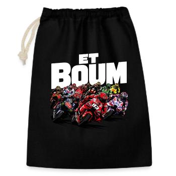 ET BOUM - Sac cadeau 30 x 45 cm - noir - Devant