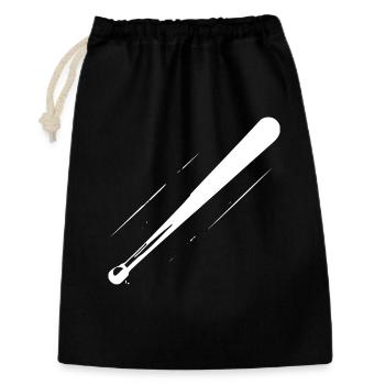 Baseball Bat Drawing - Gift Bag 30 x 45 cm - black - Front