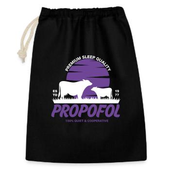 Propofol - Perfect Sleep Quality - Gift Bag 30 x 45 cm - black - Front