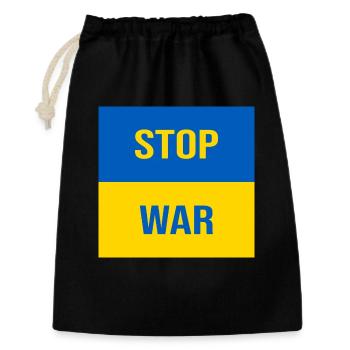 Stop War - Gift Bag 30 x 45 cm - black - Front