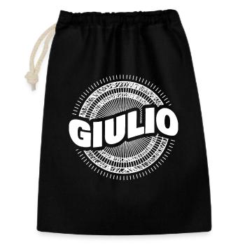 Giulio comme nom - Sac cadeau 30 x 45 cm - noir - Devant