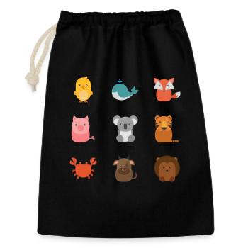Nature - Sac cadeau 30 x 45 cm - noir - Devant