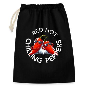 Chili Red Hot Chilling Peppers Pun Chill - Gift Bag 30 x 45 cm - black - Front