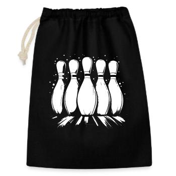 Bowling Pins - Gift Bag 30 x 45 cm - black - Front
