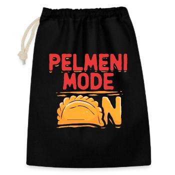 Pelmeni Mode On Pelmenis - Geschenkbeutel aus Baumwolle (30 x 45 cm) - Schwarz - Vorne