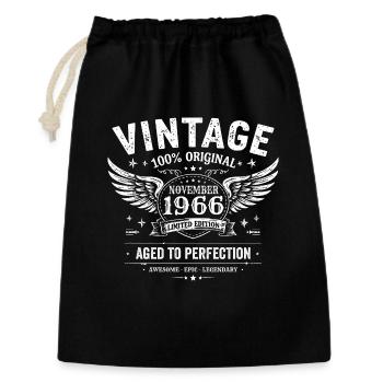 59 Years Anniversary | Birthday November 1966 - Gift Bag 30 x 45 cm - black - Front