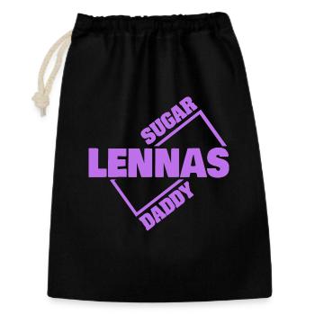 Lennas - Sac cadeau 30 x 45 cm - noir - Devant