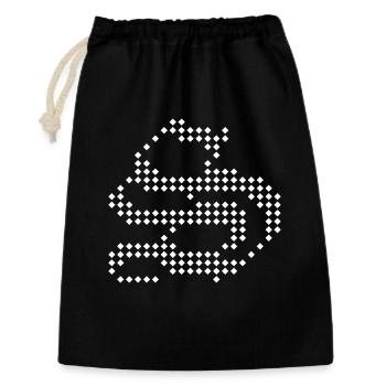 S Letter Dotted Wave Abstract Pattern - Gift Bag 30 x 45 cm - black - Front