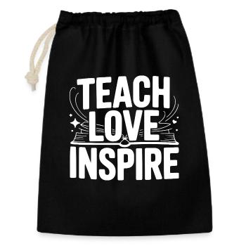Teach Love Inspire - Gift Bag 30 x 45 cm - black - Front