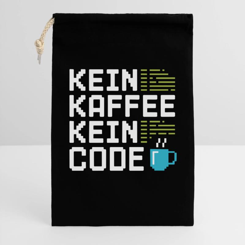 Kein Kaffee Kein Code Programmierer Informatiker Geschenkbeutel aus Baumwolle (30 x 45 cm)
