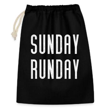 Sunday Runday - Gift Bag 30 x 45 cm - black - Front