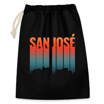 San Jose USA - Gift Bag 30 x 45 cm - black - Front