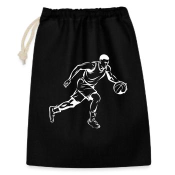 Basket-ball garçon graphique - Sac cadeau 30 x 45 cm - noir - Devant