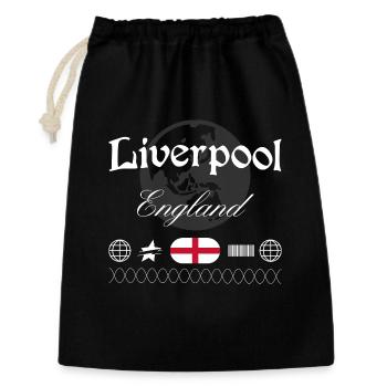 Liverpool England Streetwear Travel Souvenir - Gift Bag 30 x 45 cm - black - Front