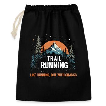Ultra course à pied - Sac cadeau 30 x 45 cm - noir - Devant