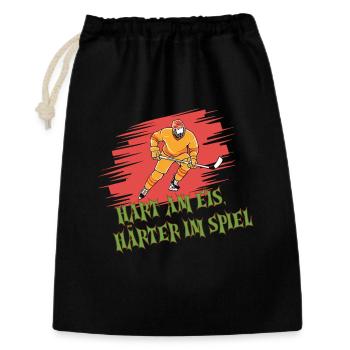 Eishockey Spruch – T-Shirt für Fans - Geschenkbeutel aus Baumwolle (30 x 45 cm) - Schwarz - Vorne