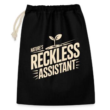 Nature's Reckless Assistant - Gift Bag 30 x 45 cm - black - Front