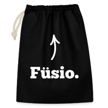 Füsio Physio - Geschenkbeutel aus Baumwolle (30 x 45 cm) - Schwarz - Vorne
