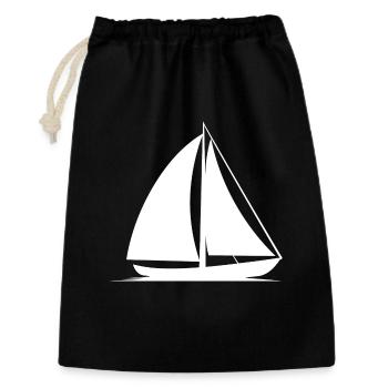 Sailboat Line Art - Gift Bag 30 x 45 cm - black - Front