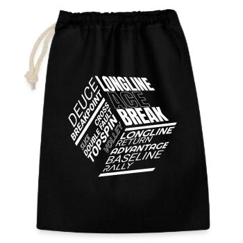 Tennis Glossary from Break to Volley - Gift Bag 30 x 45 cm - black - Front