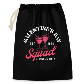 Galentine’s Day Squad EST 2026 Members Only Club - Gift Bag 30 x 45 cm - black - Front