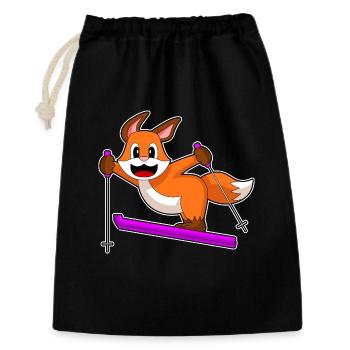 Fuchs Ski Jumper Ski Winter Sports - Gift Bag 30 x 45 cm - black - Front
